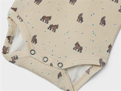 Name It fog dyreprint body- beige body med bisonokse